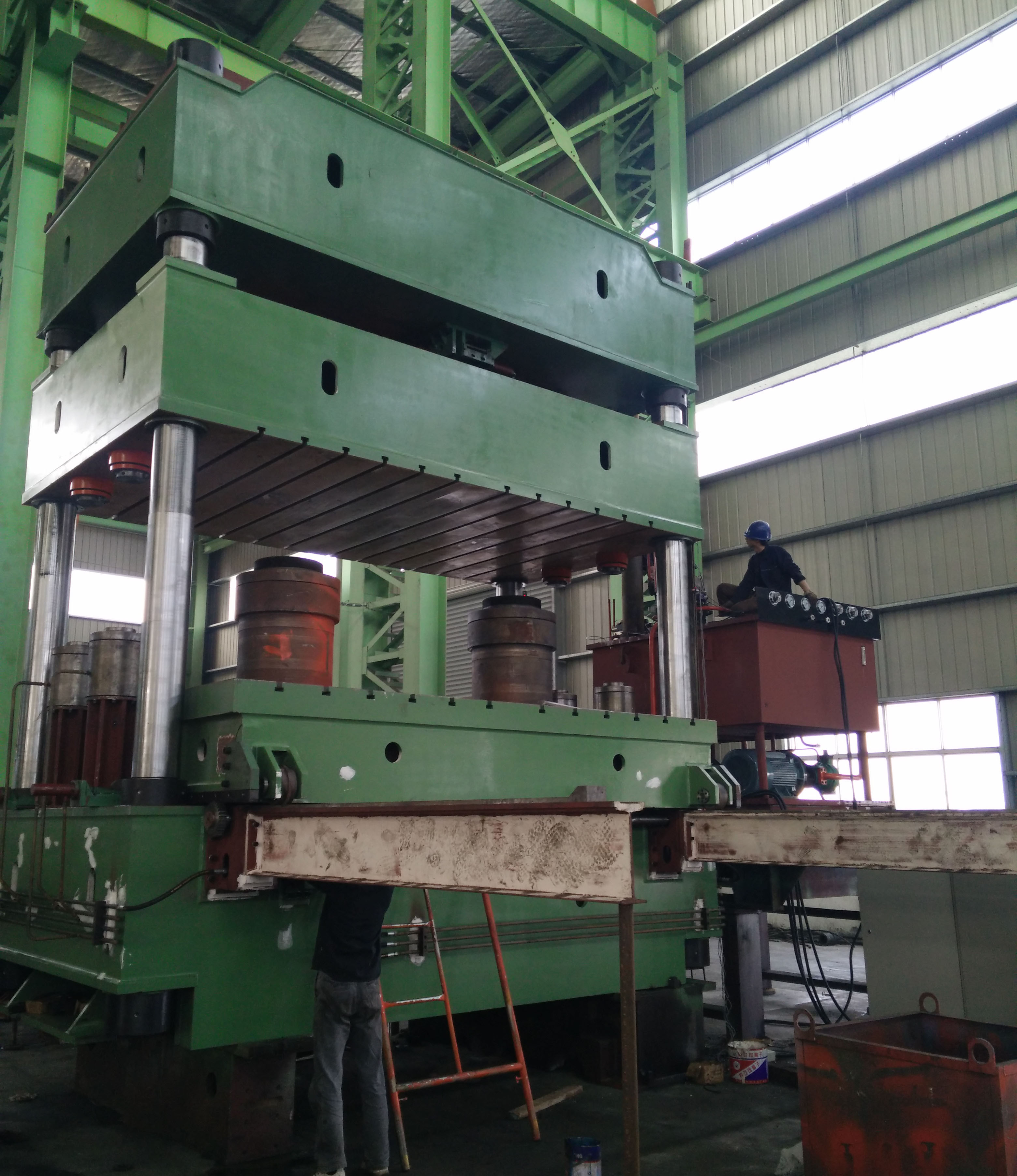 Four Column Hydraulic Press Down Stroke Machine